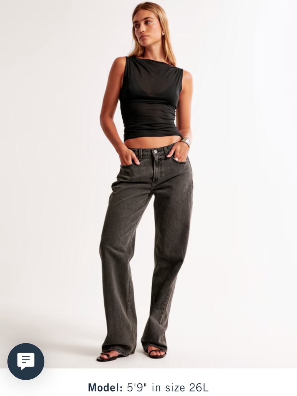 Abercrombie low rise the baggie Jean